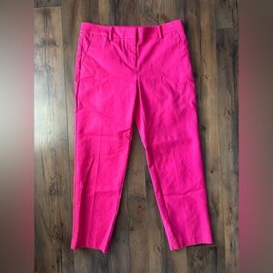 LOFT Riviera Slim Pink Pants 4 Barbiecore Preppy Ankle Career Workwear